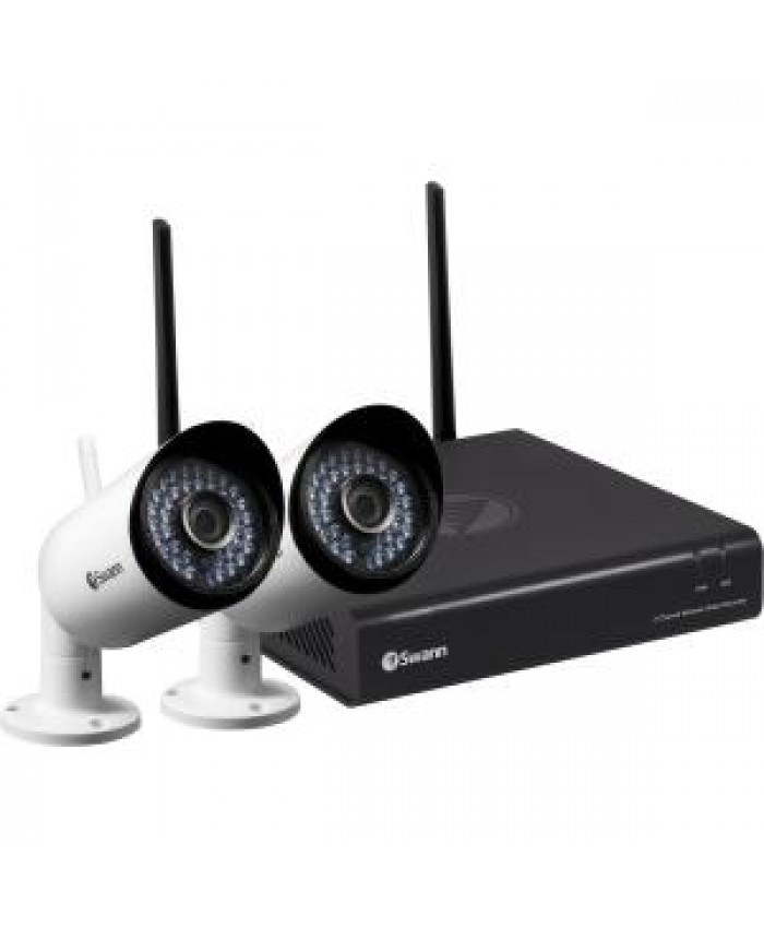 SWANN 1080P WIRELESS MONITORING SYSTEM WITH 2X WIFI CAMERAS